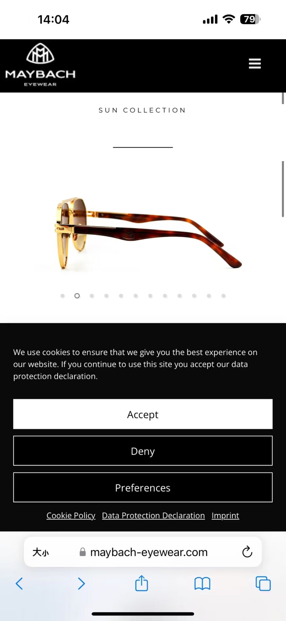China Replica Maybach Sunglasses 78usd Only