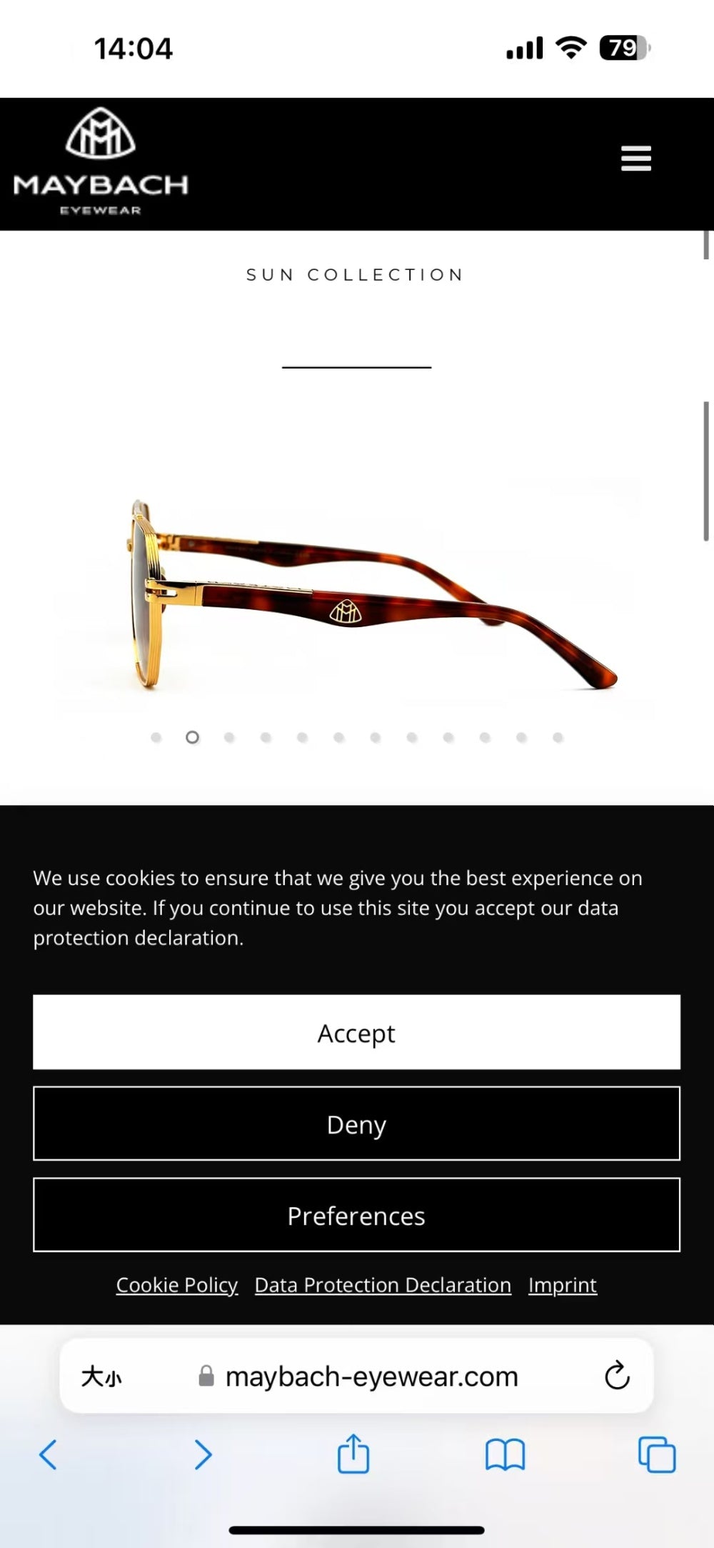 China Replica Maybach Sunglasses 78usd Only