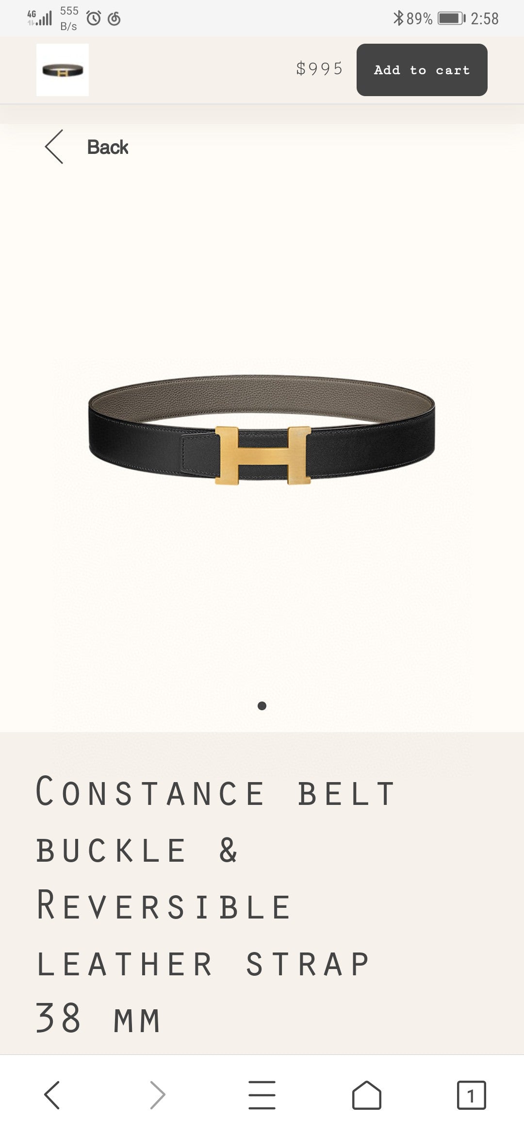 China Replica Hermes Belts 52usd Only