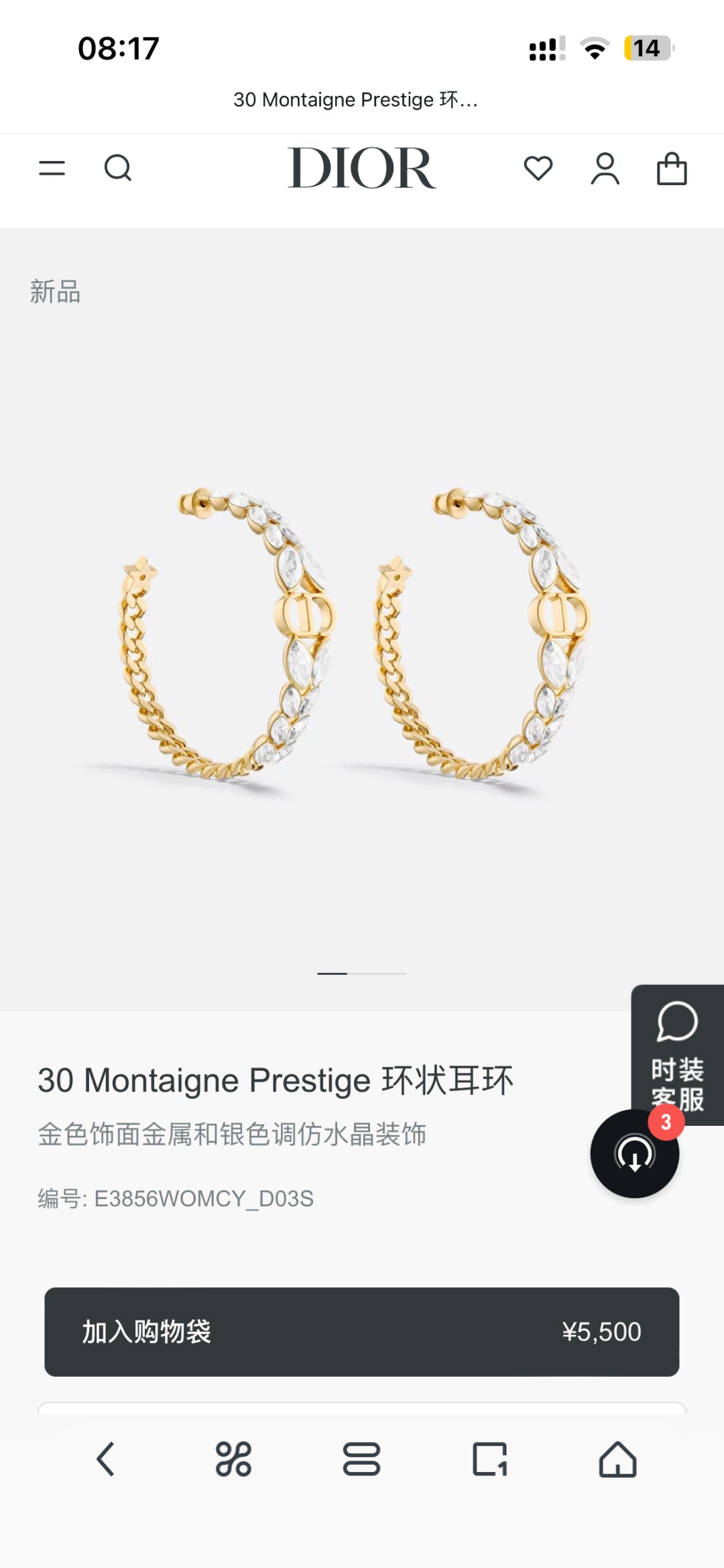 China Replica Dior Earrings 30usd Only