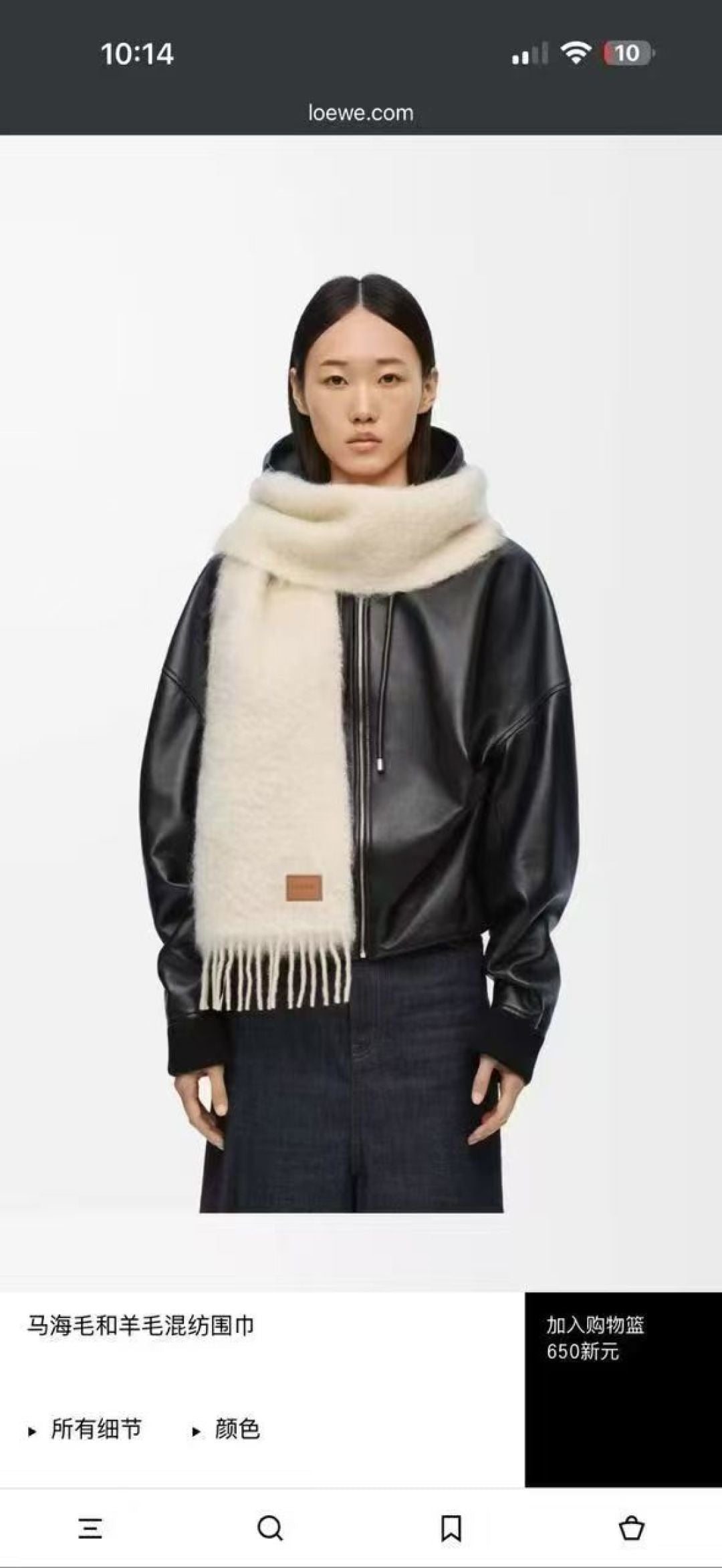 China Replica Loewe Scarf 48usd Only