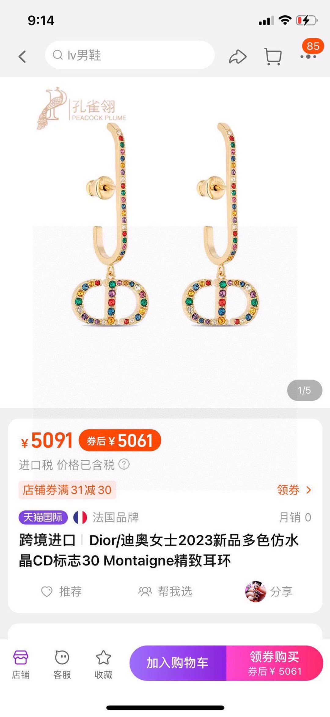 China Replica Dior Earrings 24usd Only
