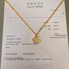 China Replica Gucci Necklaces 48usd Only