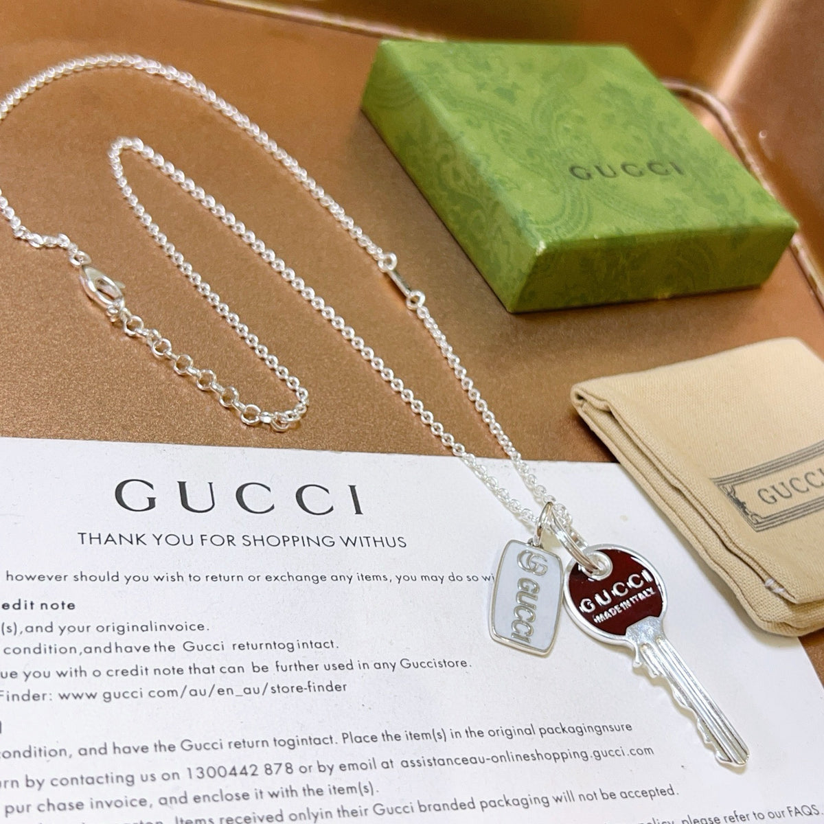 China Replica Gucci Necklaces 48usd Only