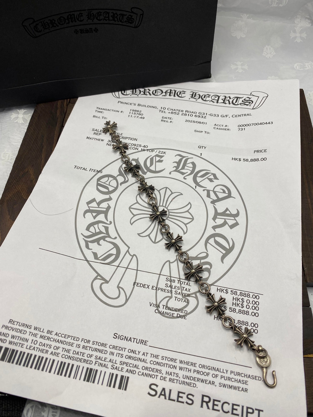 China Replica Chrome Hearts Bracelets 38usd Only