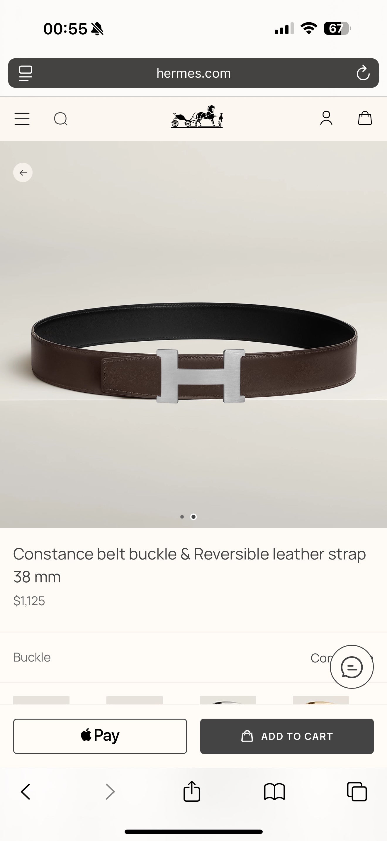 China Replica Hermes Belts 52usd Only