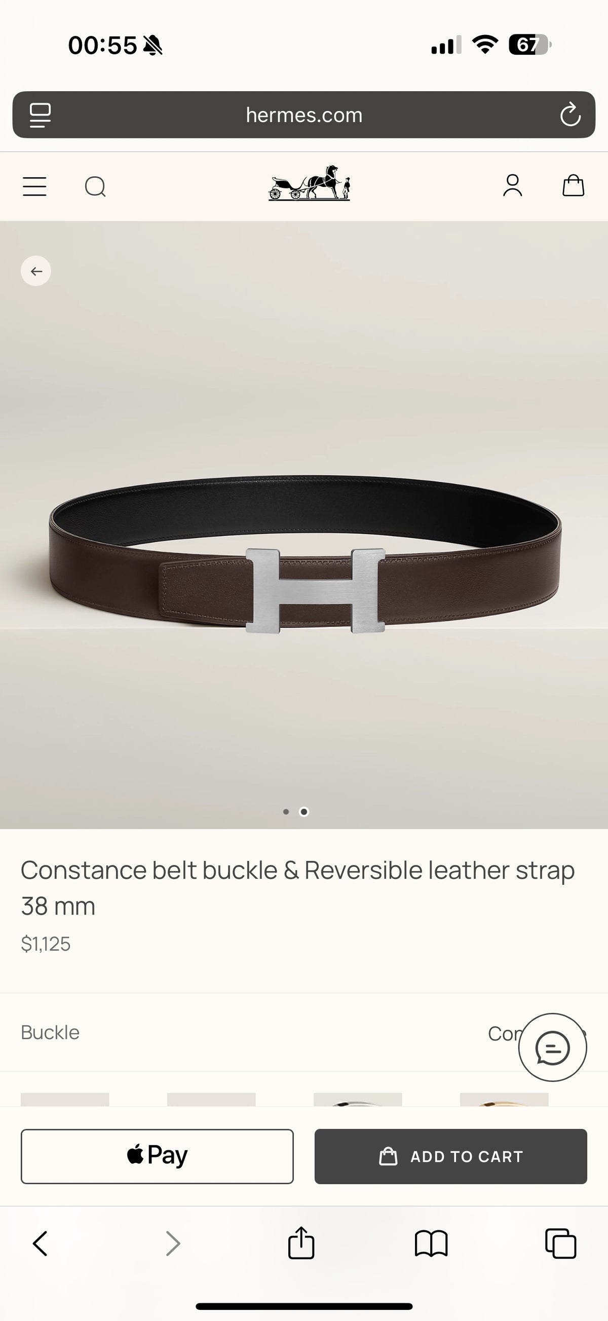 China Replica Hermes Belts 52usd Only