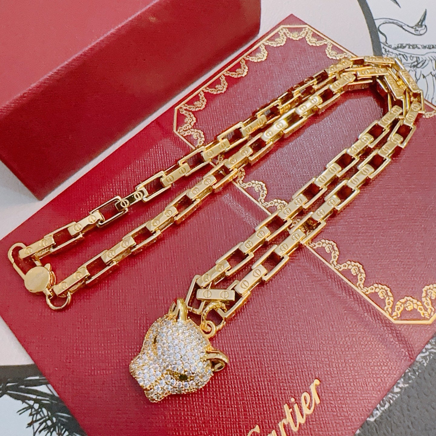 China Replica Cartier Necklaces 114usd Only