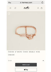 China Replica Hermes Rings 38usd Only