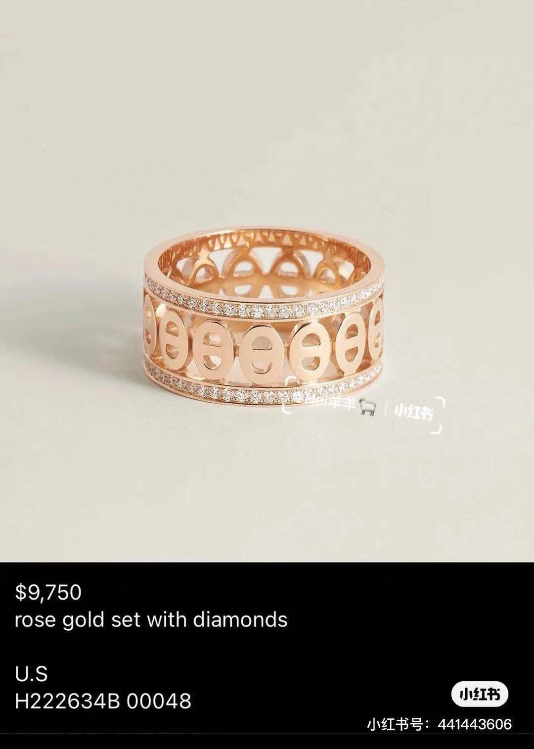 China Replica Hermes Rings 42usd Only