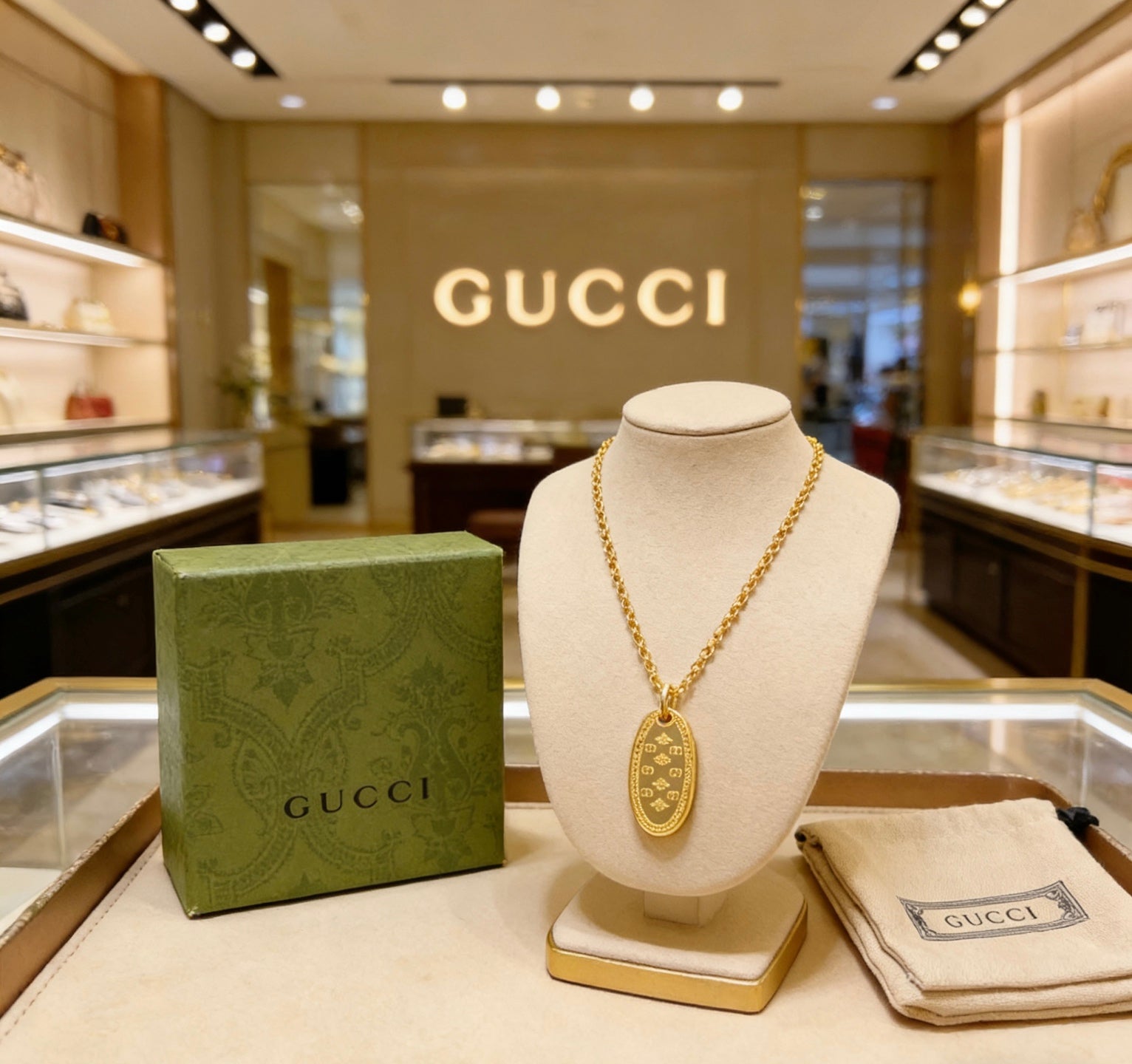 China Replica Gucci Necklaces 45usd Only