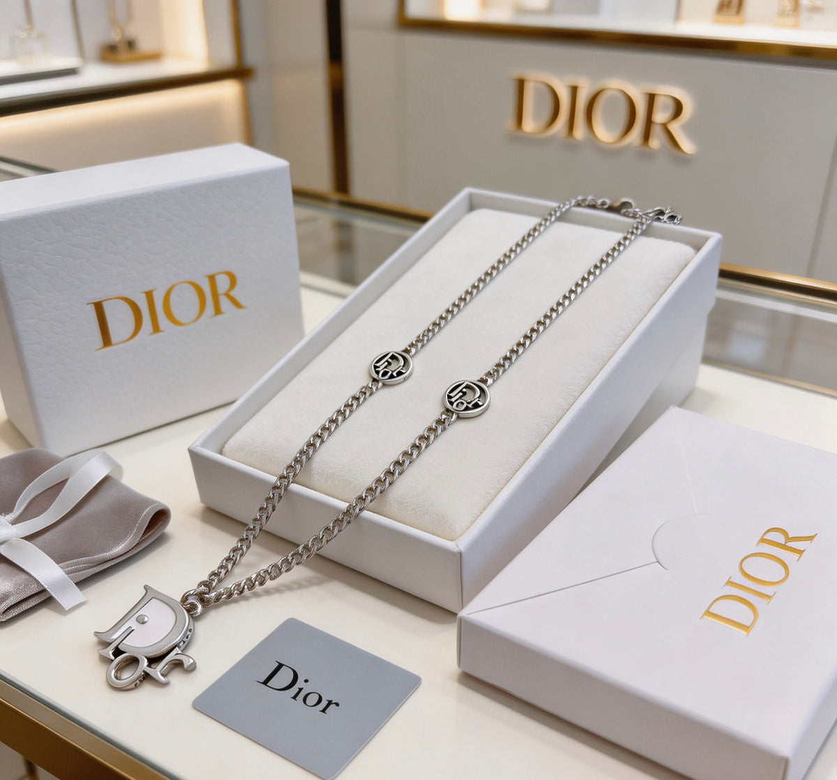 China Replica Dior Necklaces 69usd Only