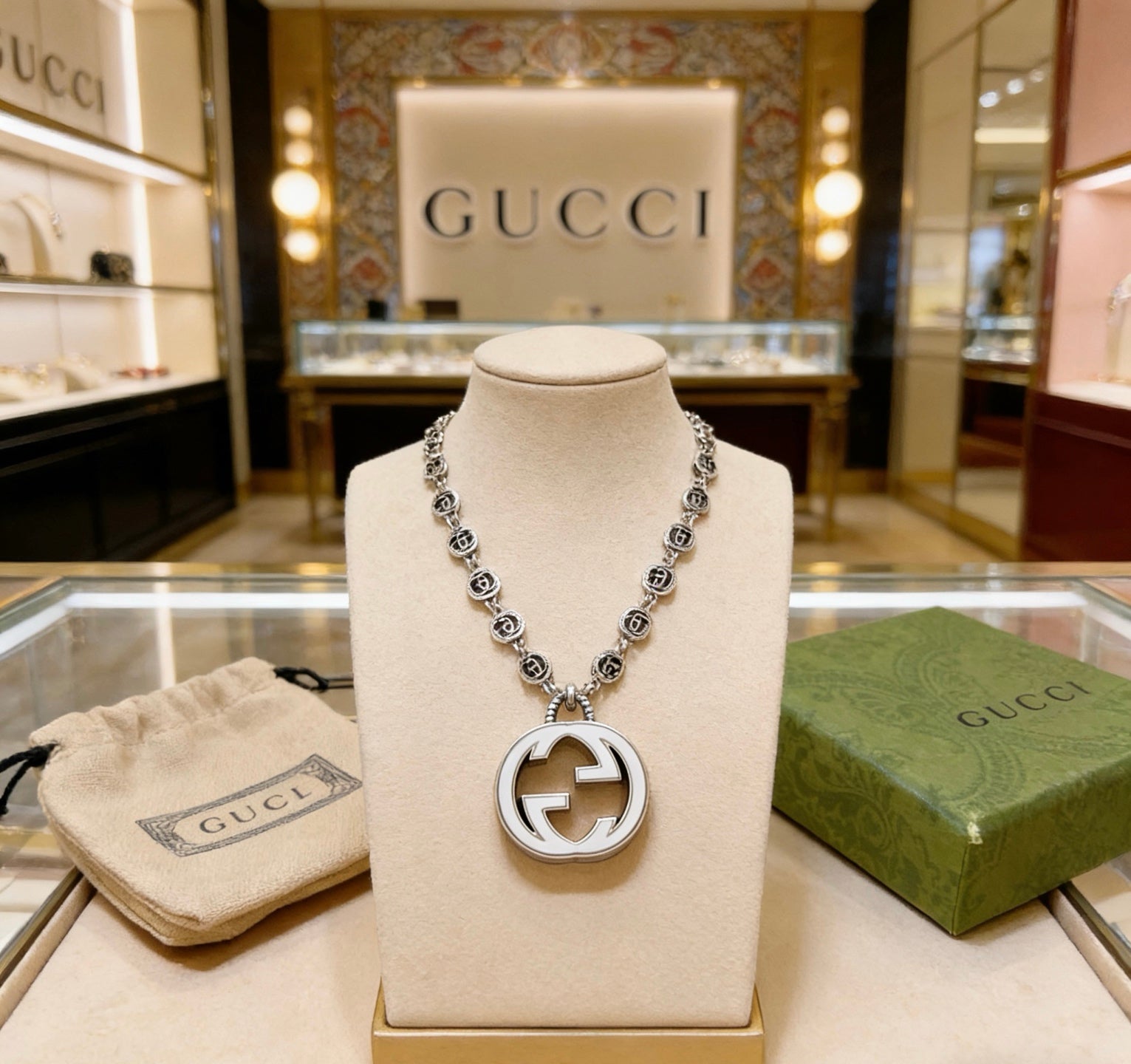 China Replica Gucci Necklaces 69usd Only