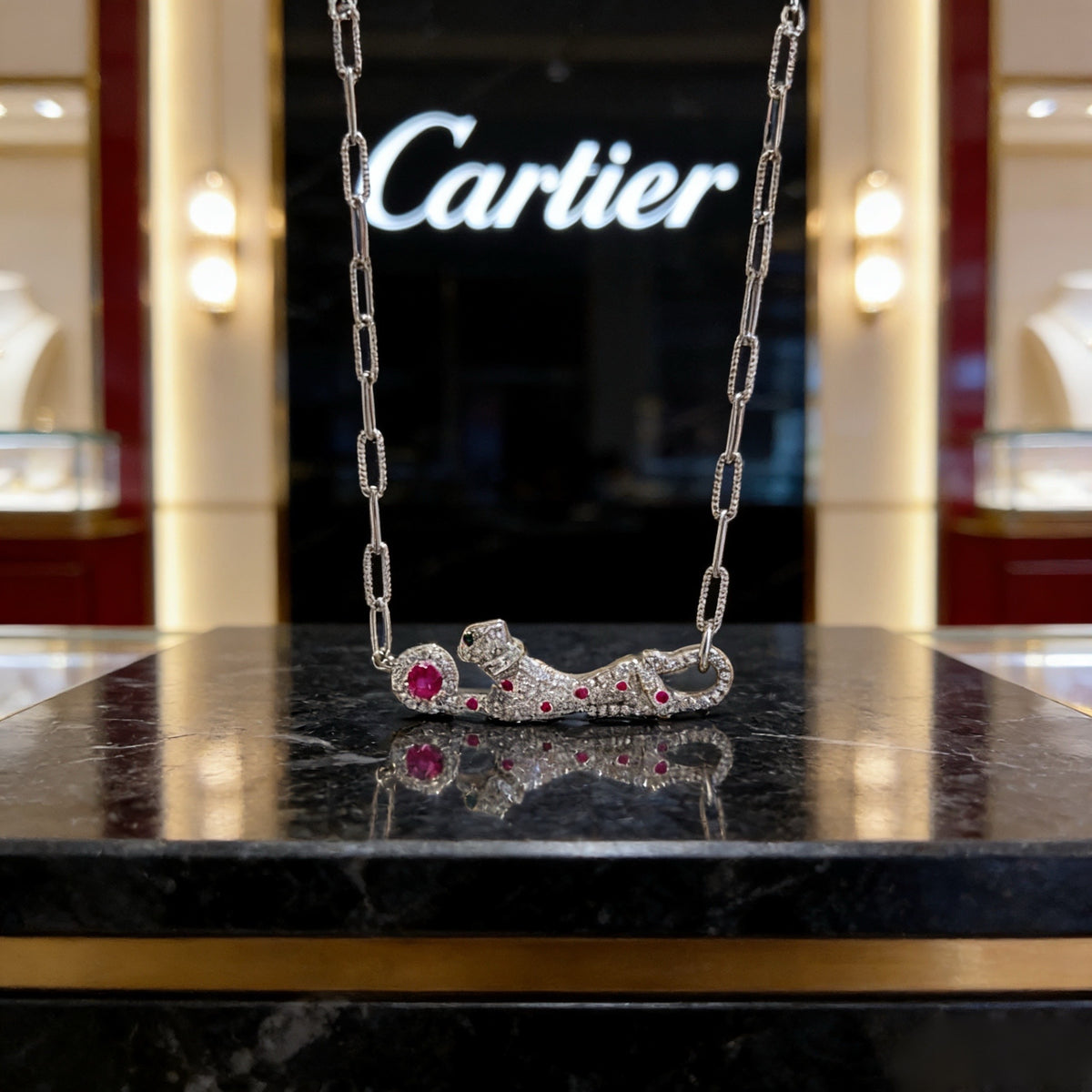 China Replica Cartier Necklaces 66usd Only