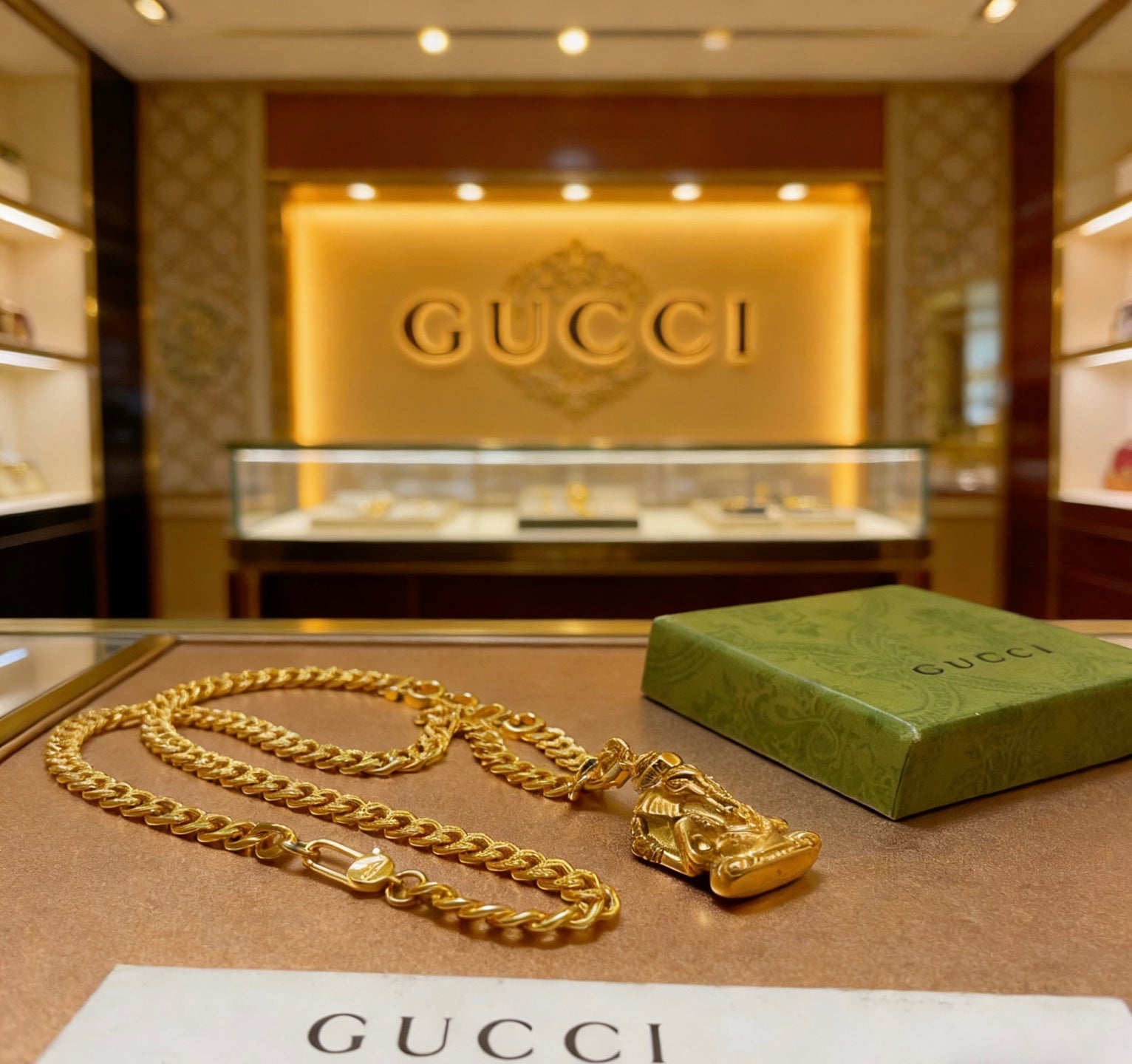 China Replica Gucci Necklaces 60usd Only